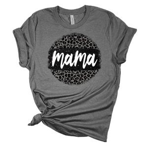 Mama Leopard Black DTF Transfer - My Vinyl Craft