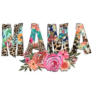 Mama Leopard Flower DTF Transfer - My Vinyl Craft