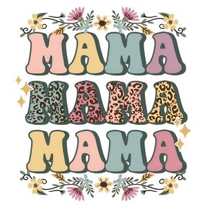 Mama Yellow Floral DTF Transfer - My Vinyl Craft