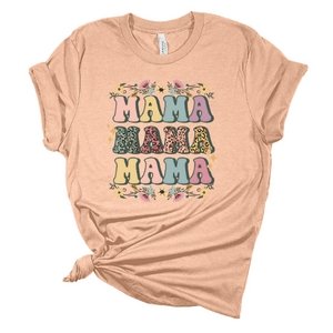 Mama Yellow Floral DTF Transfer - My Vinyl Craft
