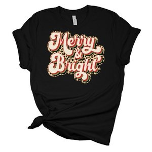 Merry & Bright Leopard DTF Transfer - My Vinyl Craft