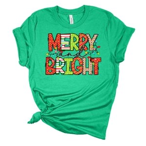 Merry & Bright Red DTF Transfer - My Vinyl Craft