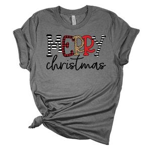 Merry Christmas Patter DTF Transfer - My Vinyl Craft