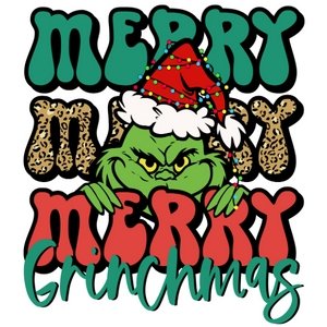 Merry Grinchmas DTF Transfer - My Vinyl Craft