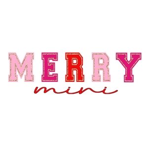 Merry Mini DTF Transfer - My Vinyl Craft