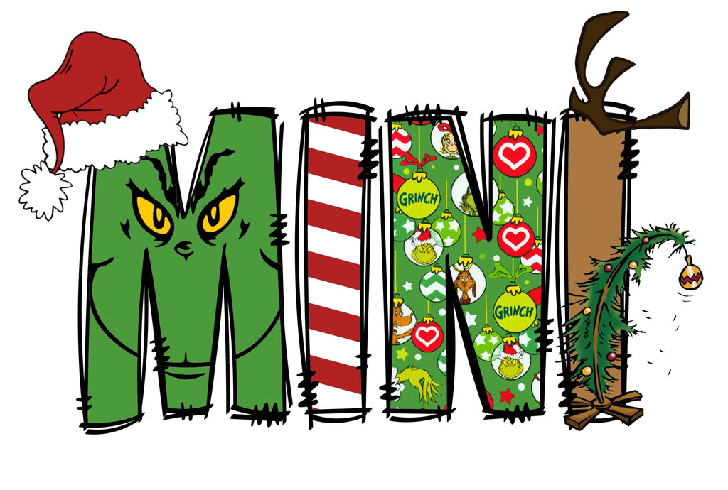 Mini Grinch DTF Transfer - My Vinyl Craft