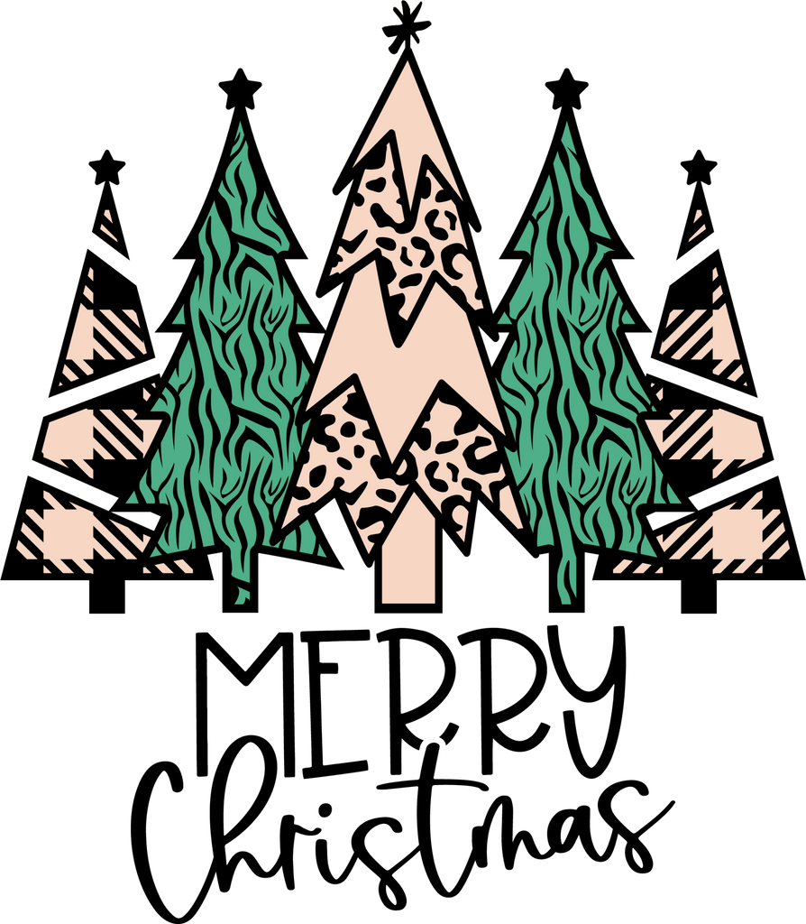 Natural Christmas Tree DTF Transfer - My Vinyl Craft