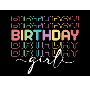 Neon Birthday White DTF Transfer - My Vinyl Craft