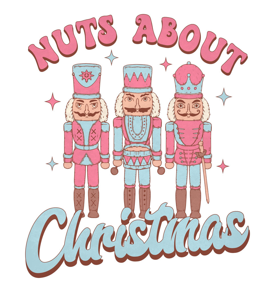Nuts About Christmas DTF Transfer - My Vinyl Craft