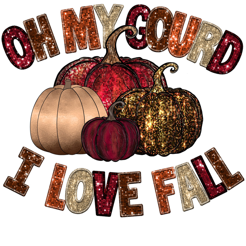 Oh My Gourd DTF Transfer - My Vinyl Craft