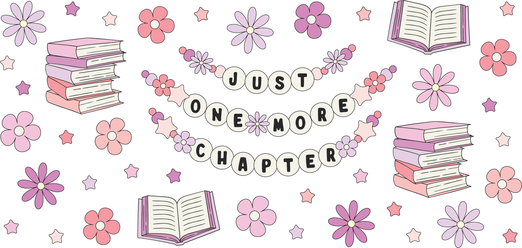 One More Chapter Beads UV DTF Cup Wrap - My Vinyl Craft
