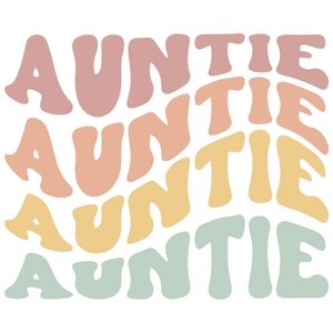 Pastel Auntie DTF Transfer - My Vinyl Craft