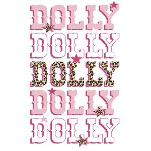 Pink Dolly DTF Transfer - My Vinyl Craft