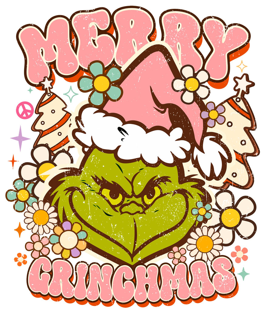 Pink Grinch DTF Transfer Set - My Vinyl Craft