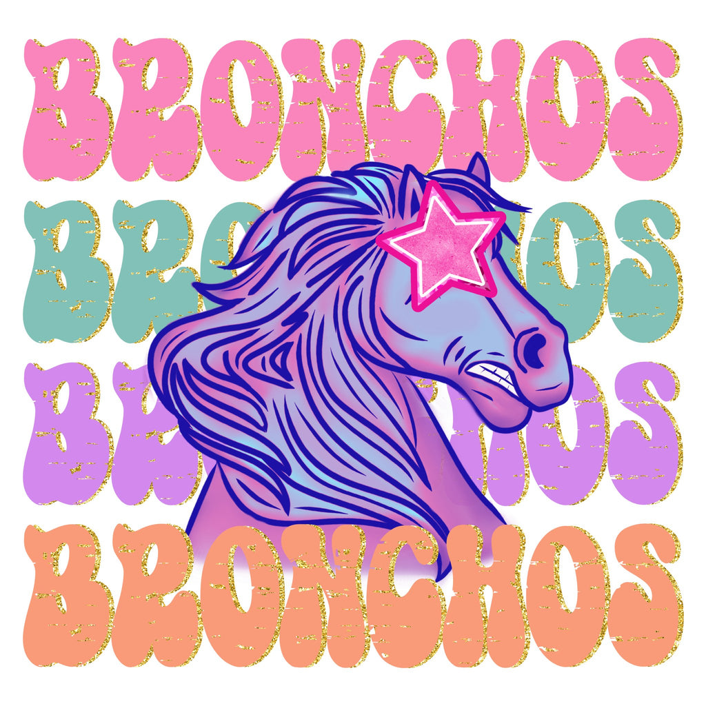 Preppy Broncos - My Vinyl Craft
