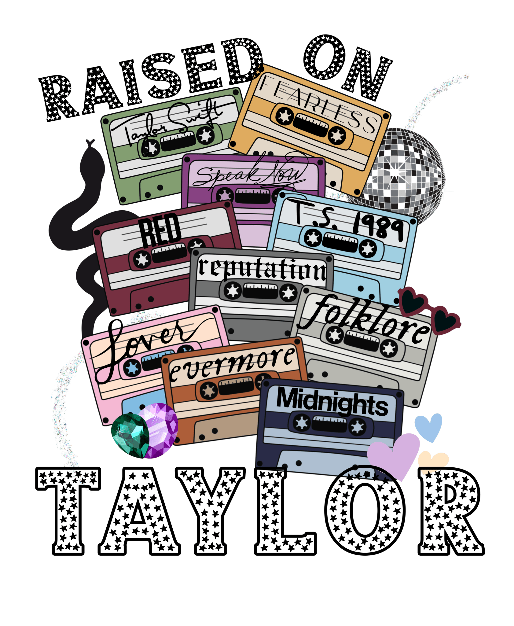 Raised on Taylor DTF Transfer - My Vinyl Craft