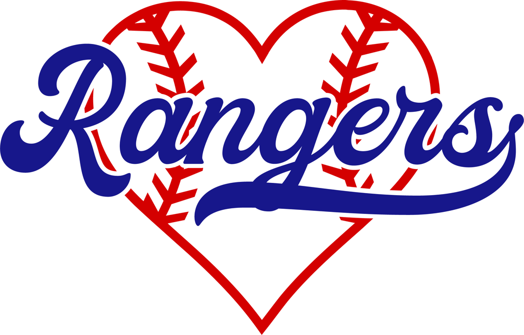 Rangers Heart DTF Transfer - My Vinyl Craft