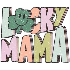 Retro Lucky Mama DTF Transfer - My Vinyl Craft