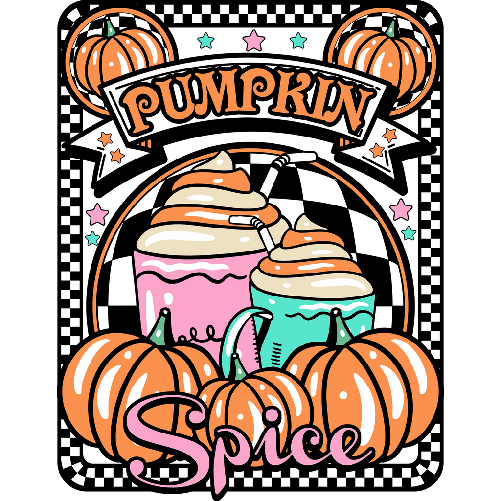 Retro Pumpkin Spice DTF Transfer - My Vinyl Craft