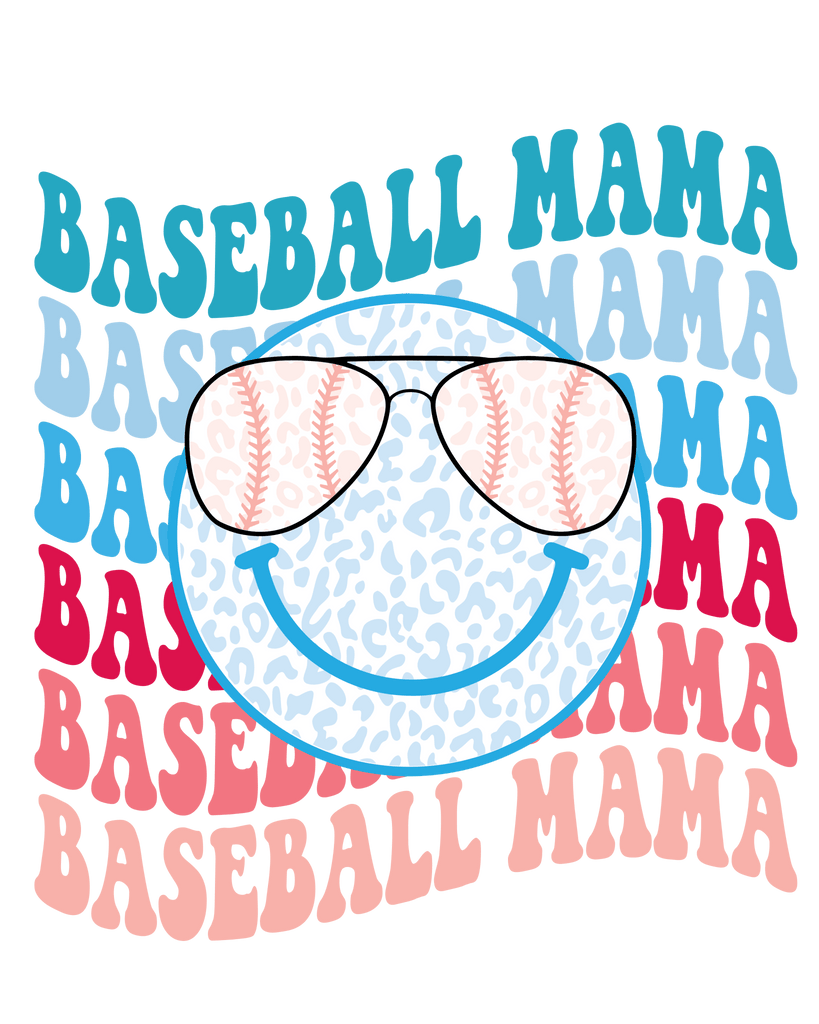 RWB Baseball Mama DTF Transfer - My Vinyl Craft