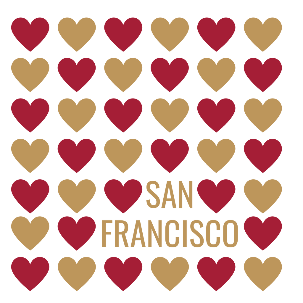 San Francisco Heart DTF Transfer - My Vinyl Craft