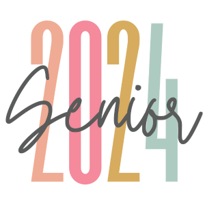 Senior 2024 Pastel DTF Transfer - My Vinyl Craft