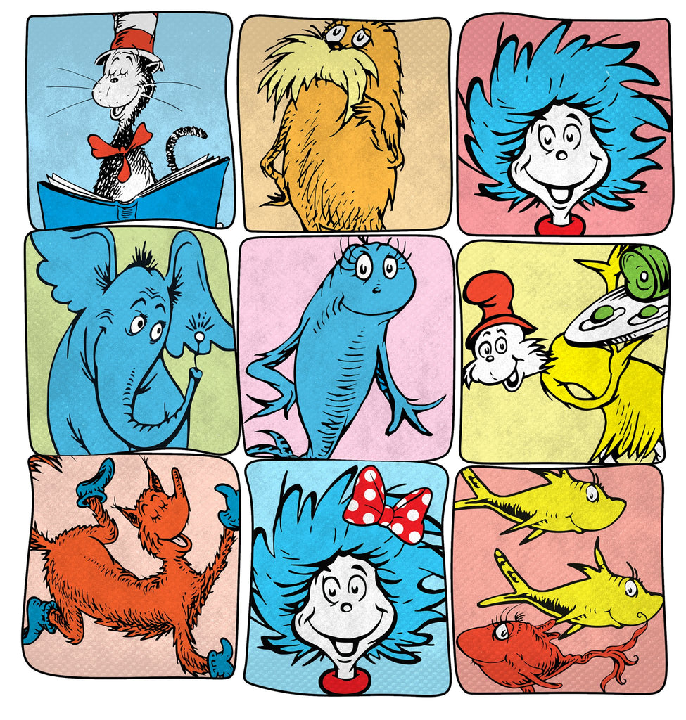 Seuss Characters DTF Transfer - My Vinyl Craft