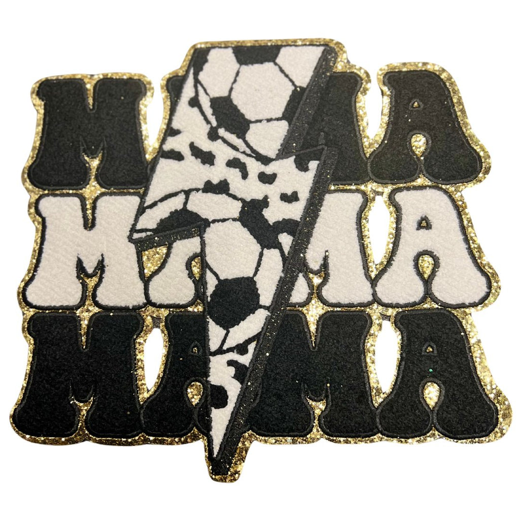 Soccer Mama Chenille Patch (Iron-on) - My Vinyl Craft