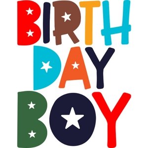 Star Birthday Boy DTF Transfer - My Vinyl Craft