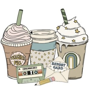 Teacher Cups DTF Transfer - My Vinyl Craft