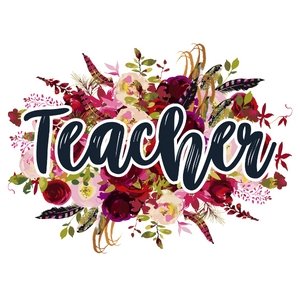 Teacher Feather DTF Transfer - My Vinyl Craft