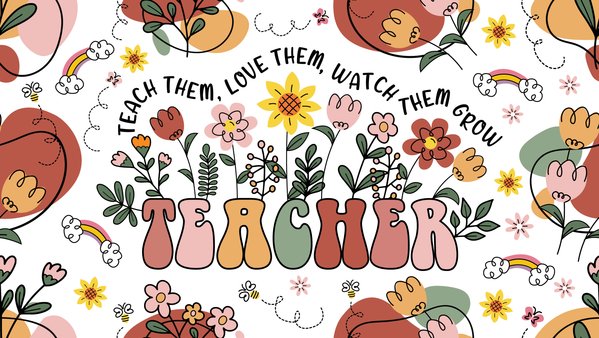 Teacher Teach Them UV DTF Cup Wrap - My Vinyl Craft