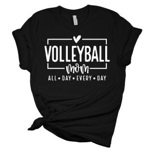 Volleyball Mom All Day DTF Transfer - My Vinyl Craft
