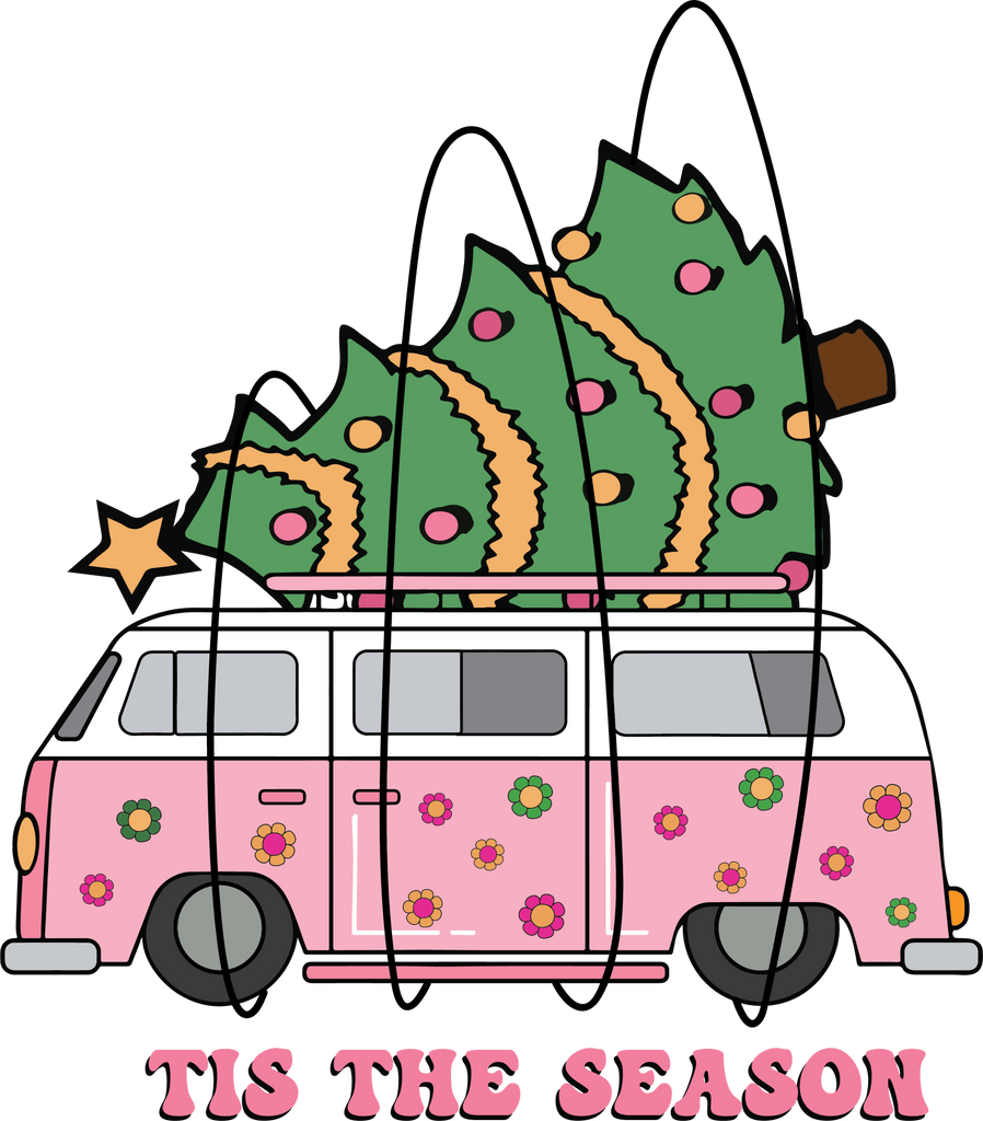 VW Christmas DTF Transfer - My Vinyl Craft