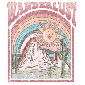 Wanderlust DTF Transfer - My Vinyl Craft