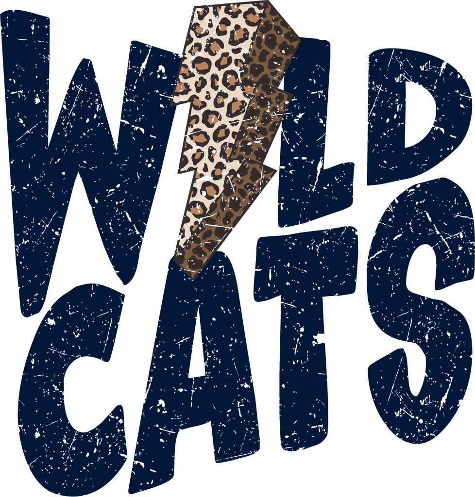 Wildcats Bolt DTF Transfer - My Vinyl Craft