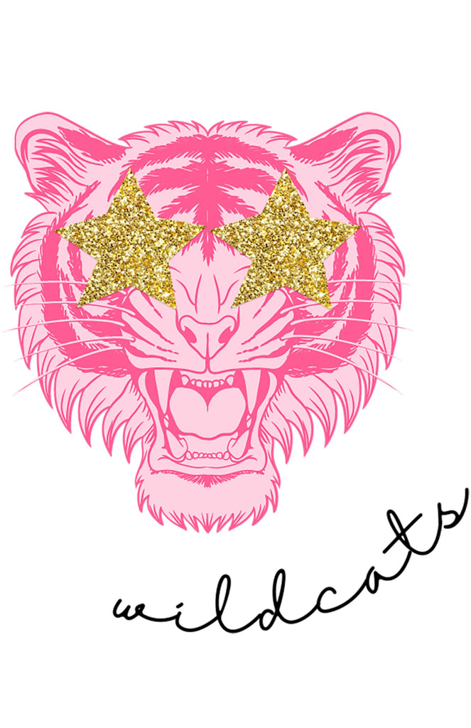 Wildcats Pink Mascot DTF Transfer - My Vinyl Craft