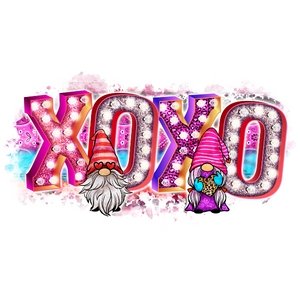 XOXO Gnome DTF Transfer - My Vinyl Craft